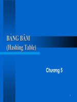 Tài liệu BẢNG BĂM (Hashing Table) pptx