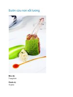 Tài liệu Sườn cừu non xốt tương pdf