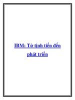 Tài liệu IBM: Từ tịnh tiến đến phát triển pdf