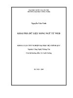 khai phá dữ liệu song ngữ từ web