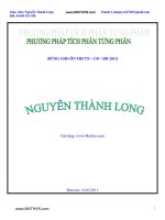 PHƯƠNG PHÁP TÍCH PHÂN TỪNG PHẦN