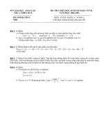 Tài liệu ĐỀ THI CHỌN HỌC SINH GIỎI BẬC PTTH THỪA THIÊN HUẾ NĂM HỌC 2000-2001 MÔN TOÁN BẢNG A VÒNG 1 doc