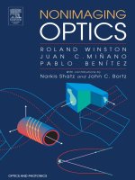 Tài liệu NONIMAGING OPTICS Roland Winston University of California ppt