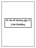 Tài liệu 10 vấn đề thường gặp về Link Building pot