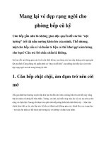 Tài liệu Mang lại vẻ đẹp rạng ngời cho phòng bếp cũ kỹ docx