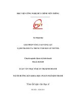 Giải pháp nâng cao năng lực cạnh tranh của trung tâm bán lẻ viettel