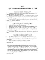 Tài liệu Bài 2: Lịch sử hình thành xã hội học về Giới docx