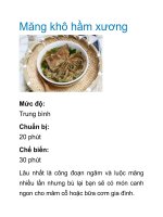 Tài liệu Măng khô hầm xương docx