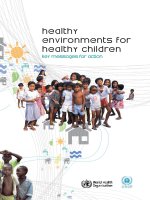 Tài liệu Healthy environments for healthy children: key messages for action doc