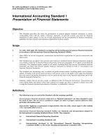 Tài liệu International Accounting Standard 1 Presentation of Financial Statements pdf