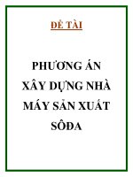 phương án xây dựng nhà máy sản xuất sôđa