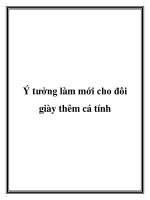 Tài liệu Ý tưởng làm mới cho đôi giày thêm cá tính pot
