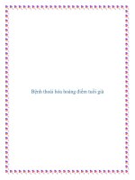 Tài liệu Bệnh thoái hóa hoàng điểm tuổi già. doc