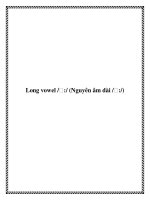 Tài liệu Long vowel /ɔ:/ (Nguyên âm dài /ɔ:/) doc