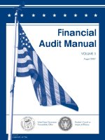 Tài liệu Financial Audit Manual: 2010 - Checklist for Federal Accounting pptx