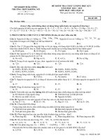 Tài liệu ĐỀ KIỂM TRA CHẤT LƯỢNG HỌC KÌ I MÔN HỌC: HÓA HỌC 10 TRƯỜNG THPT KRÔNG NÔ Mã đề 209 pdf