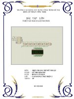 thiết kế mạch hiển thị thường dùng led matrix
