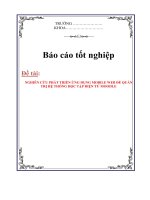 nghiên cứu phát triển ứng dụng mobile web để quản trị hệ thống học tập điện tử moodle