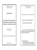 Hoàn thiện các thủ tục kiểm soát nội bộ chi phí và doanh thu tại công ty TNHH MTV cấp thoát nước Phú Yên