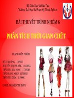 BÀI THUYẾT TRÌNH: PHÂN TÍCH THỜI GIAN CHẾT