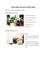 Tài liệu Tuyệt chiêu cắm hoa tròn dễ dàng pptx