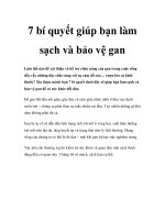 Tài liệu 7 bí quyết giúp bạn làm sạch và bảo vệ gan docx