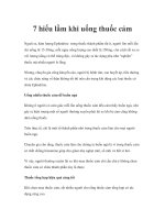 Tài liệu 7 hiểu lầm khi uống thuốc cảm ppt