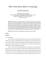 Tài liệu Một số loại chữ ký điện tử và ứng dụng docx