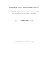 Tài liệu Giáo trình Đất trồng trọt ppt