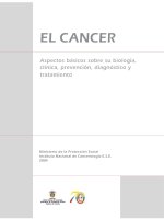 Tài liệu EL CANCER: ASPECTOS BASICOS SOBRE SU BIOLOGIA, CLINICA, PREVENCION, DIAGNOSTICO Y TRATAMIENTO doc