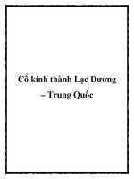 Tài liệu Cổ kính thành Lạc Dương – Trung Quốc potx