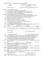 Tài liệu Đề thi thử cao đẳng đại học Đề số 11 - Bộ 16 đề thi Vật lý docx