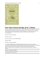 Tài liệu Four Years A Scout and Spy ppt