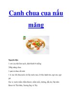 Tài liệu Canh chua cua nấu măng doc