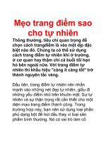 meo trang diem sao cho tu nhien