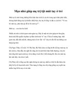 Tài liệu Mẹo nhỏ giúp mẹ trị tật mút tay ở trẻ doc