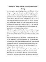 Tài liệu Những tác động của các phương tiện truyền thông pptx