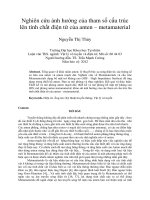 Nghiên cứu ảnh hưởng của tham số cấu trúc lên tính chất điện từ của anten – metamaterial