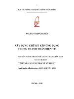 Xây dựng chữ ký kép ứng dụng trong thanh toán điện tử
