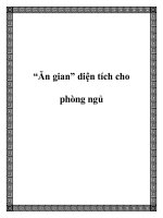 Tài liệu “Ăn gian” diện tích cho phòng ngủ pot