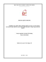 Nghiên cứu kiến trúc hướng dịch vụ SOA và ứng dụng xây dựng hệ thống giao tiếp thiết bị truy nhập mạng băng rộng