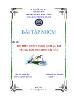 tìm hiểu chất lượng dịch vụ tại trung tâm nha khoa sài gòn