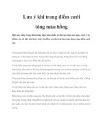 Tài liệu Lưu ý khi trang điểm cưới tông màu hồng pdf