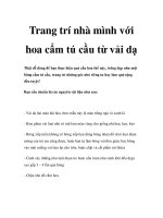 Tài liệu Trang trí nhà mình với hoa cẩm tú cầu từ vải dạ doc