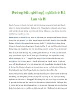 Tài liệu Đường biên giới ngộ nghĩnh ở Hà Lan và Bỉ docx