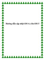 Tài liệu Hướng dẫn cập nhật iOS 4.x lên iOS 5 potx