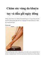 Tài liệu Chăm sóc vùng da khuỷu tay và đầu gối ngày đông pdf