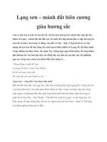 Tài liệu Lạng sơn – mảnh đất biên cương giàu hương sắc pptx