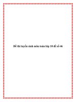 Tài liệu Đề thi tuyển sinh môn toán lớp 10 đề số 46. pptx