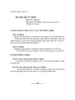 Tài liệu Đề thi thử tốt nghiệp THPT môn Ngữ Văn - Đề số 92 pptx